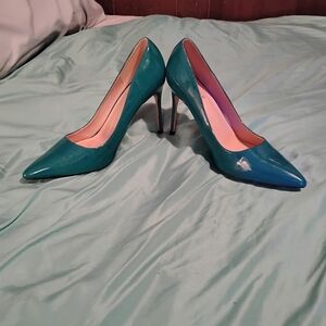 Elegant Teal Stiletto Heels